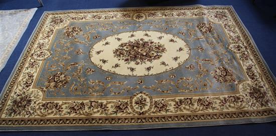 A Turkish Aubusson style rug, 8ft by 5ft